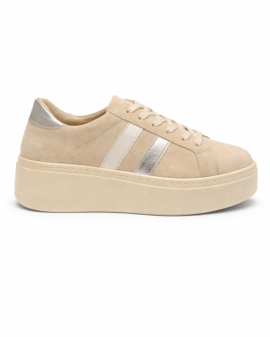 Sneaker Vela Suede Beige/Silver