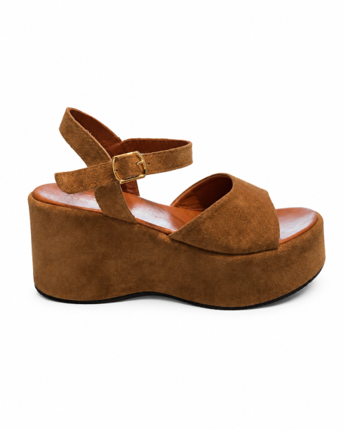 Sandalo Zeppa Lunè Camel